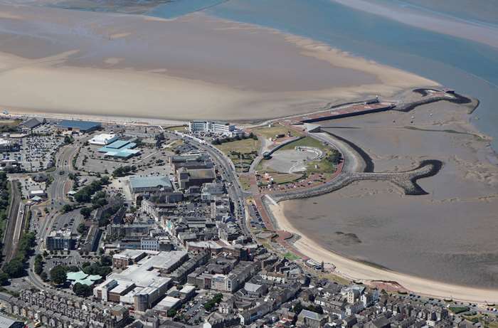 Aerial view of Morecambe